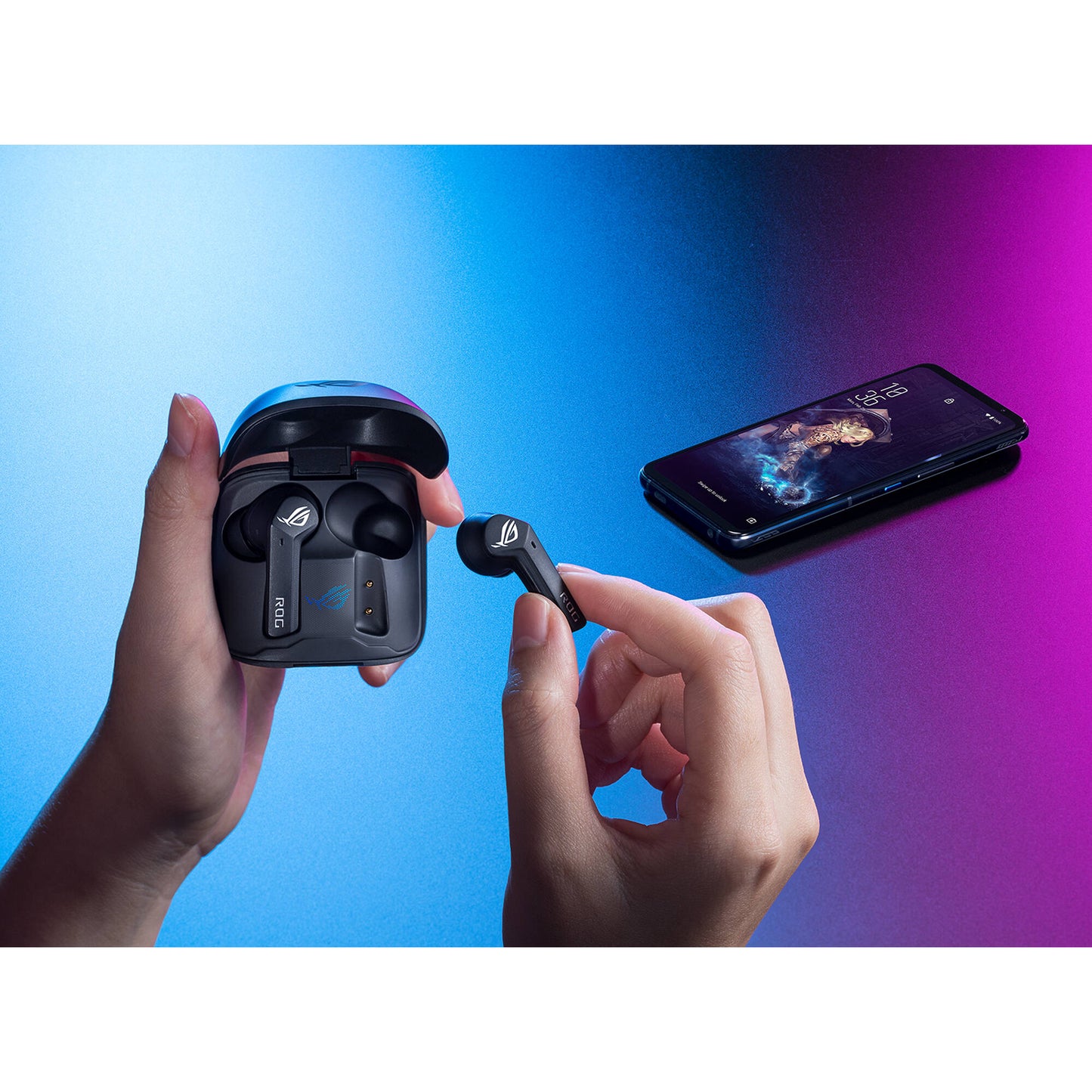 ASUS ROG Cetra True Wireless Gaming Earbuds (Black) - Earphone