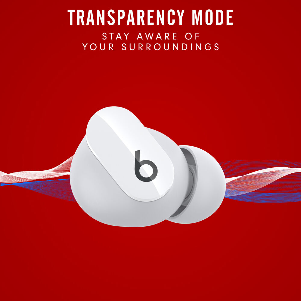Beats Studio Buds Noise-Canceling True Wireless In-Ear Headphones (White) - Earphone