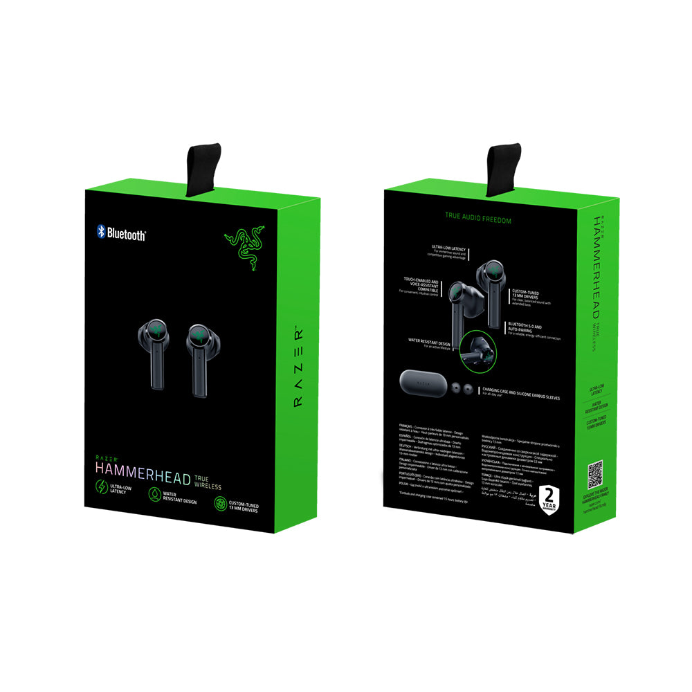 Razer Hammerhead True Wireless Bluetooth Earbuds – Black - Earphone