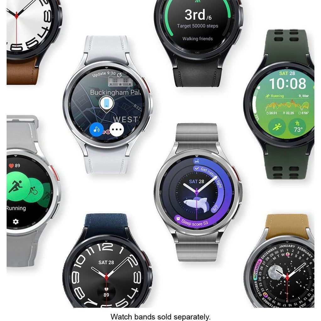 Samsung Galaxy Watch 6 47mm Classic Stainless Steel Smartwatch – Silver - Smartwatch