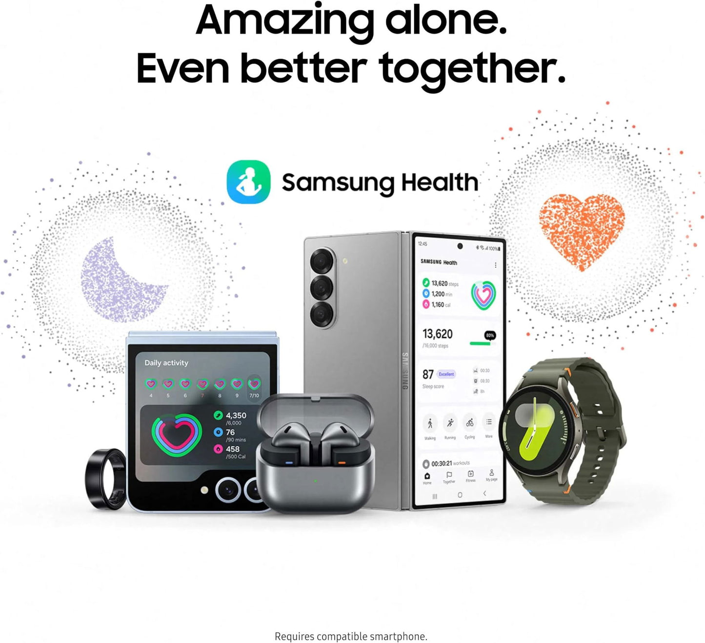 Samsung Galaxy Watch 7 44mm Bluetooth AI Smartwatch w/Energy Score Wellness Tips Heart Rate Tracking Sleep Monitor