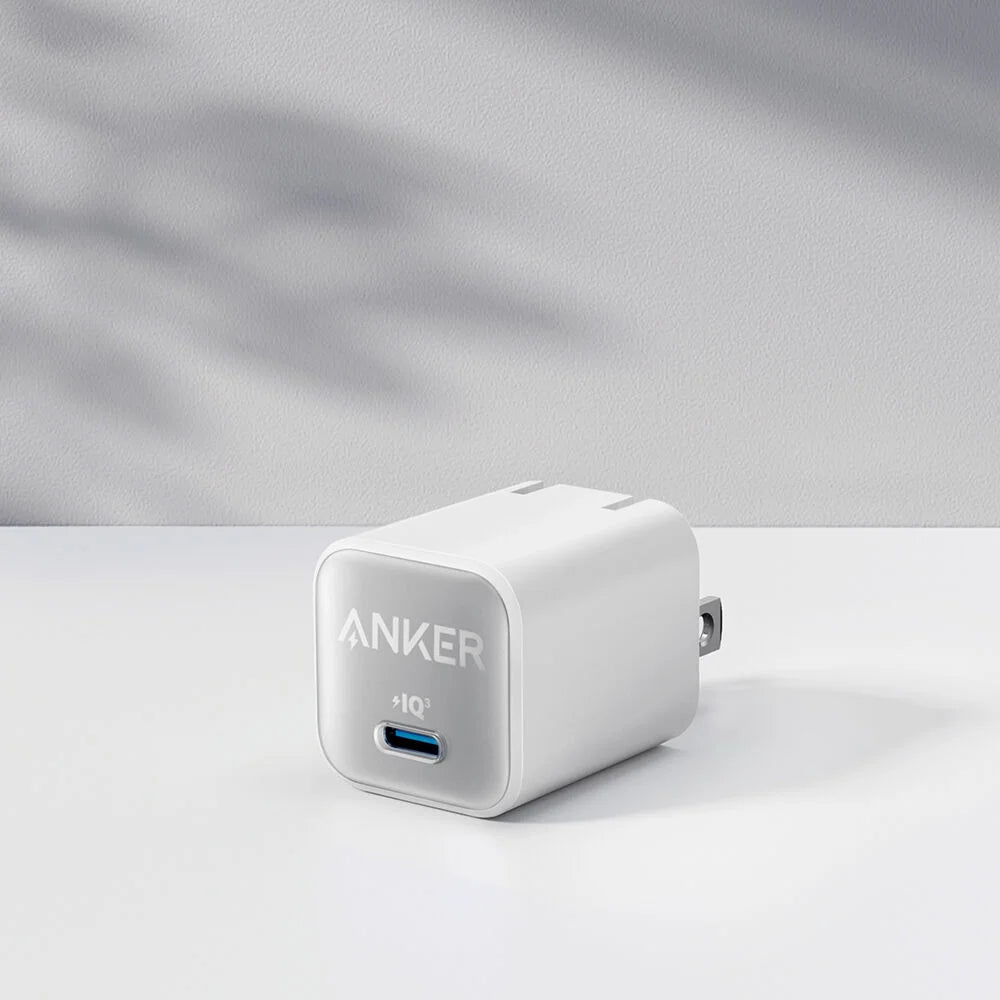 Anker 511 Nano 3 GaN 30W USB-C Wall Charger – Aurora White