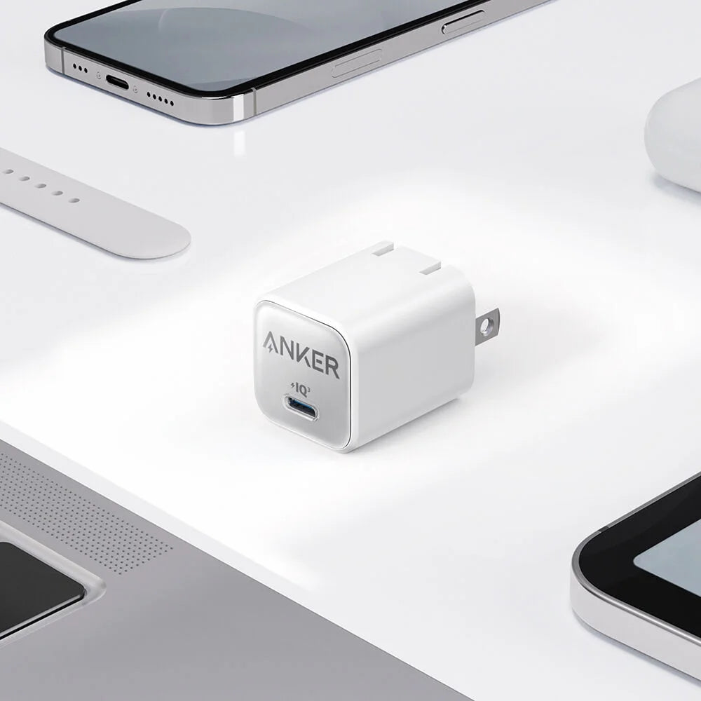 Anker 511 Nano 3 GaN 30W USB-C Wall Charger – Aurora White