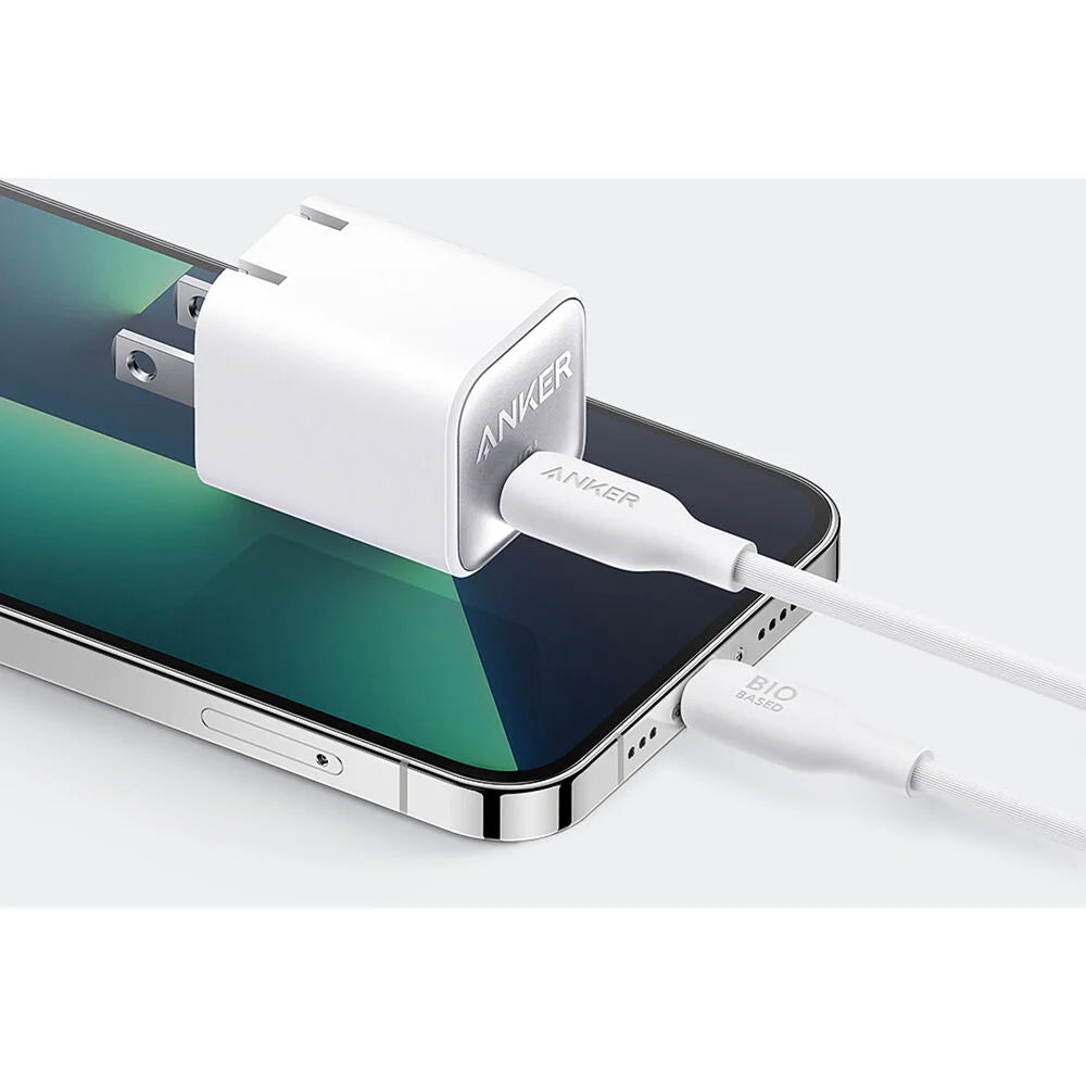 Anker 511 Nano 3 GaN 30W USB-C Wall Charger – Aurora White