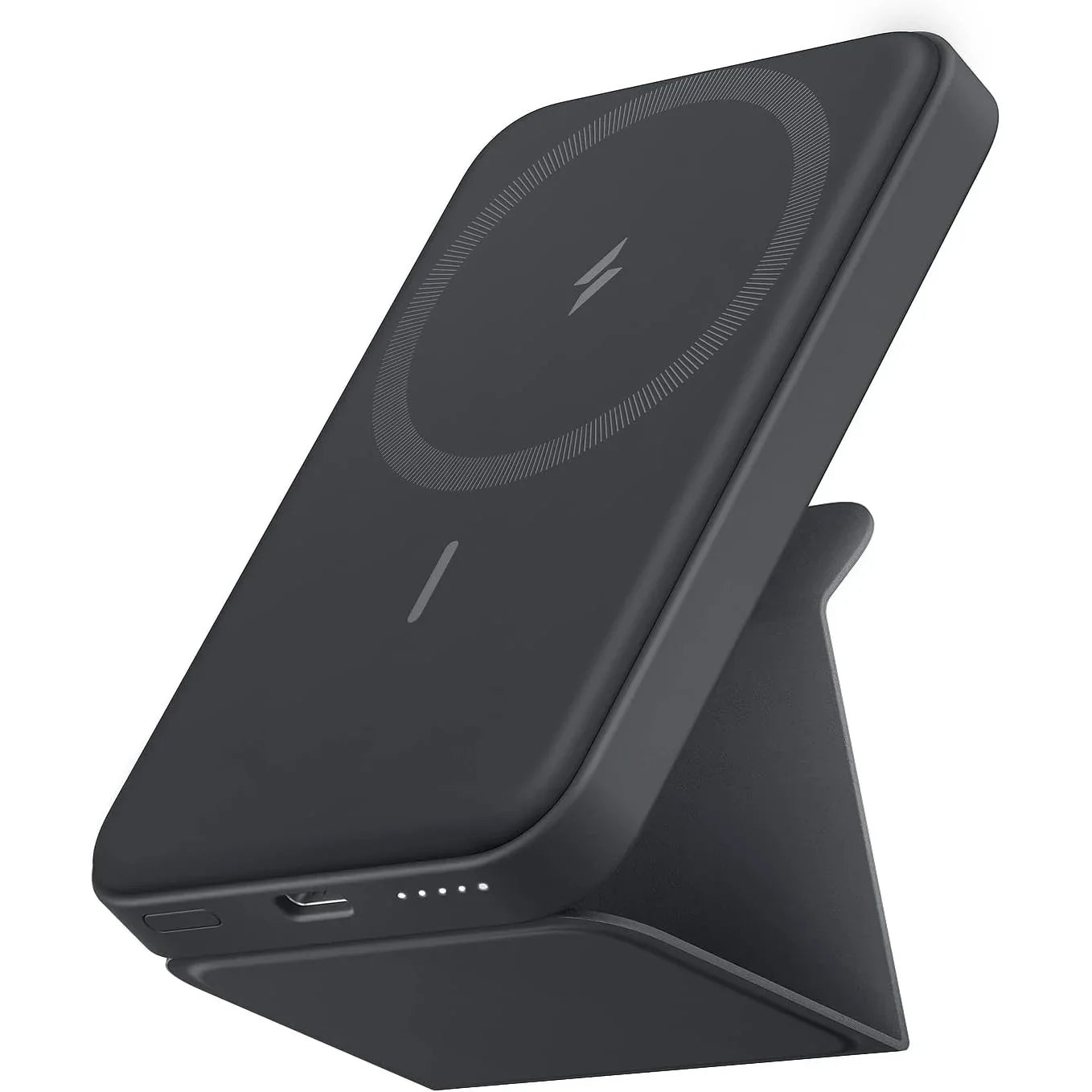 Anker Magnetic Battery (MagGo) 5000mAh Foldable Wireless Portable Charger – Interstellar Gray - Power Bank