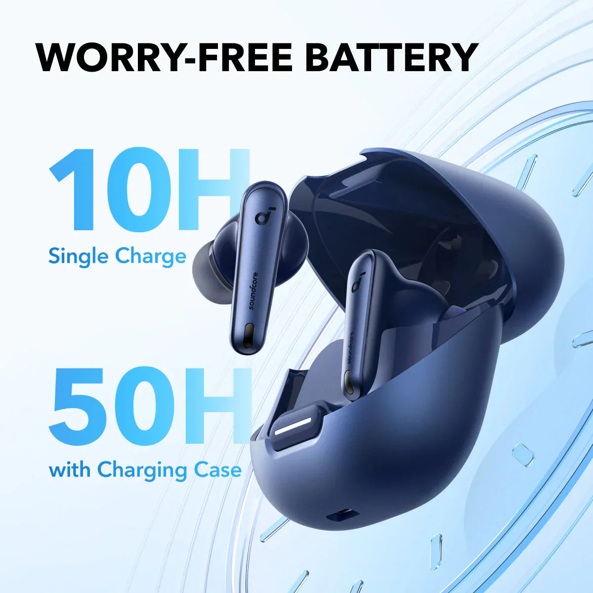 Anker Soundcore Liberty 4 NC Wireless Noise Cancelling Earbuds – Navy Blue - Earphone