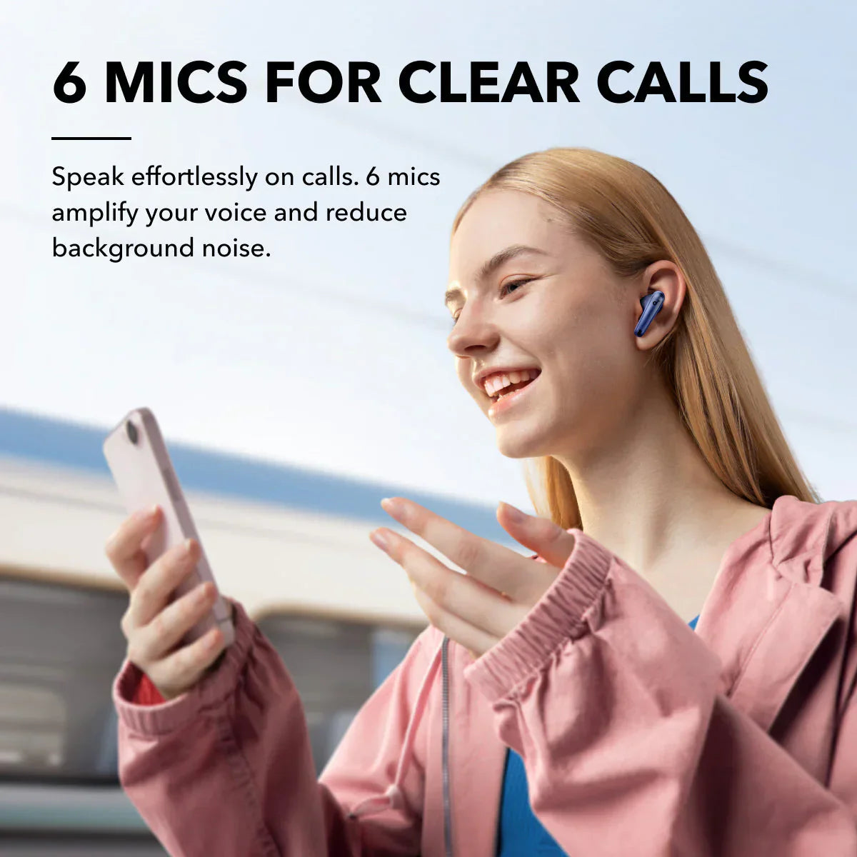 Anker Soundcore Liberty 4 NC Wireless Noise Cancelling Earbuds – Navy Blue - Earphone