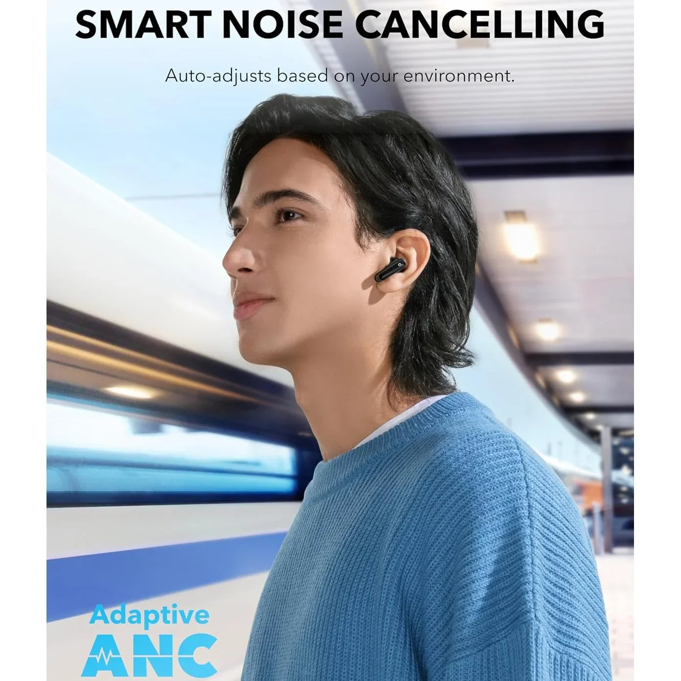 Anker Soundcore P40i Noise Cancelling Wireless Earbuds – White - Earphone