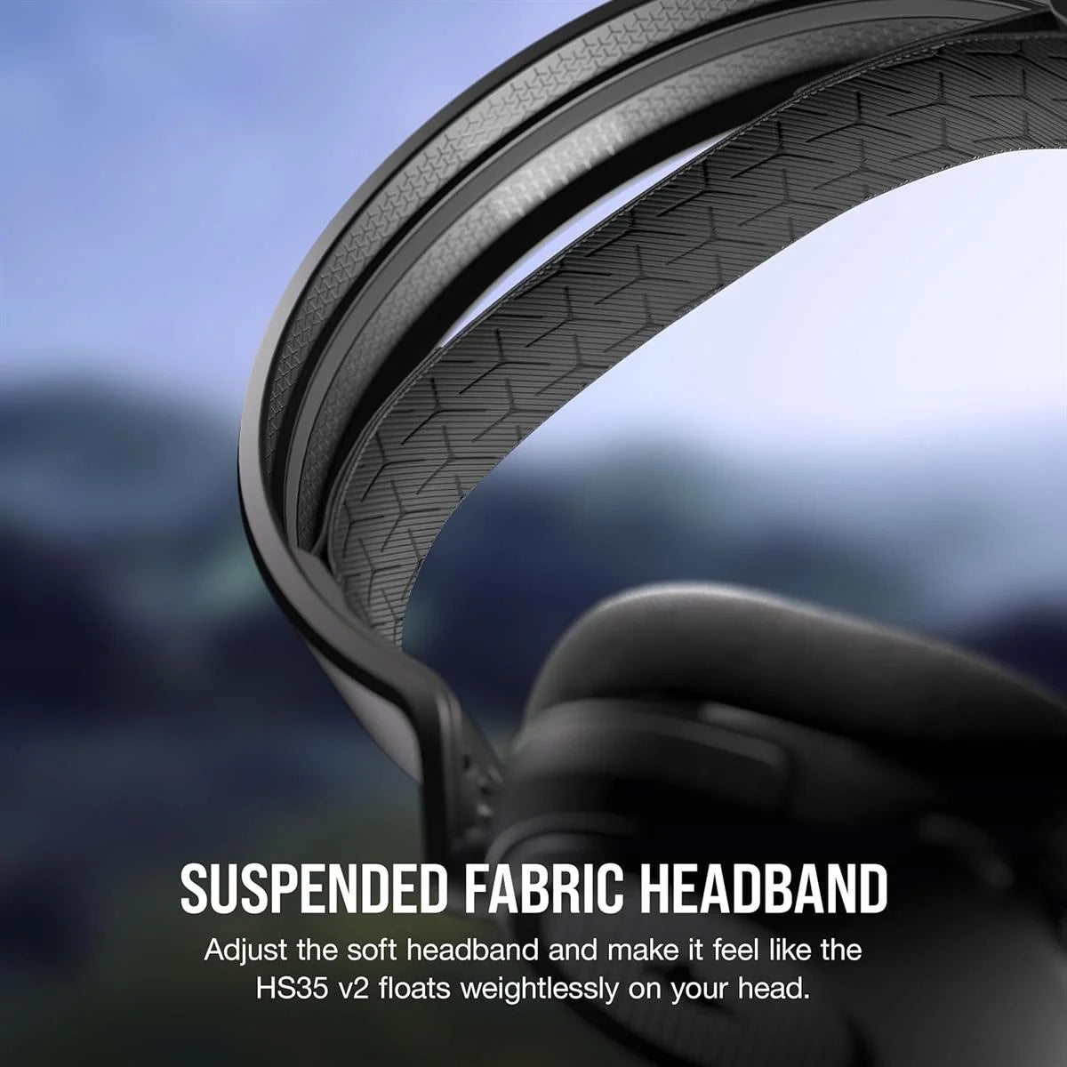 Corsair HS35 V2 Multiplatform Wired Gaming Headset – Carbon - Headphone