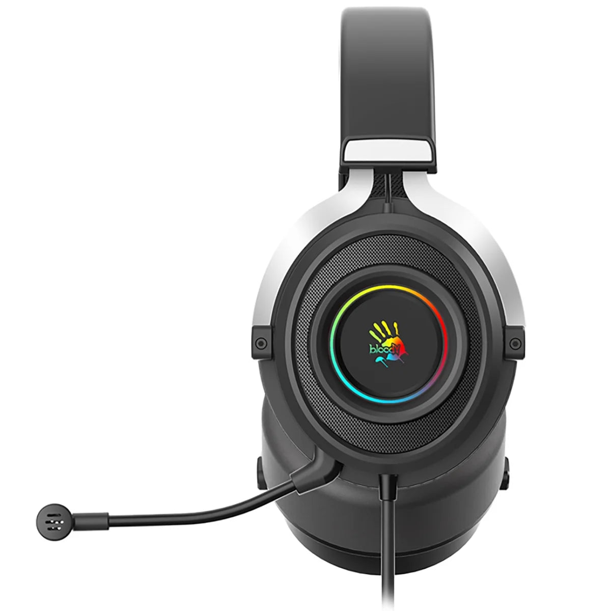 Bloody G535 Virtual 7.1 Surround Sound USB Gaming Headset – Black Silver - Headphone