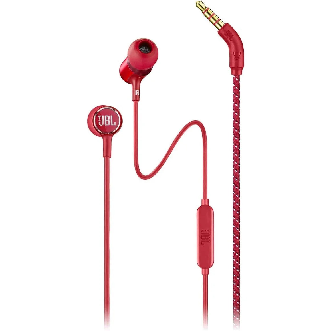 JBL LIVE 100 – In-Ear Headphones with Remote Red - Earphone