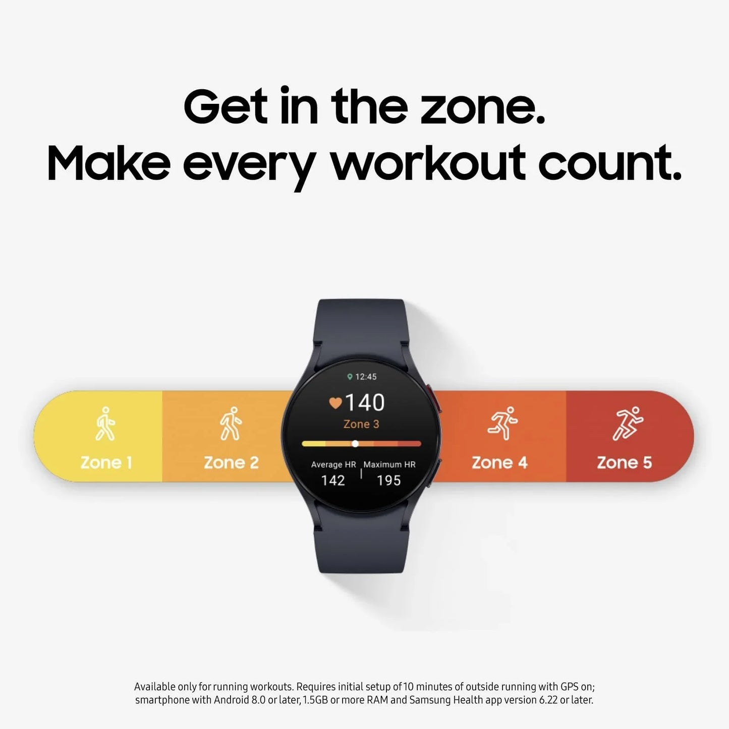 Samsung Galaxy Watch 6 44mm Bluetooth Smartwatch w/ Fitness Tracker Personalized HR Zones Advanced Sleep Coaching Heart
