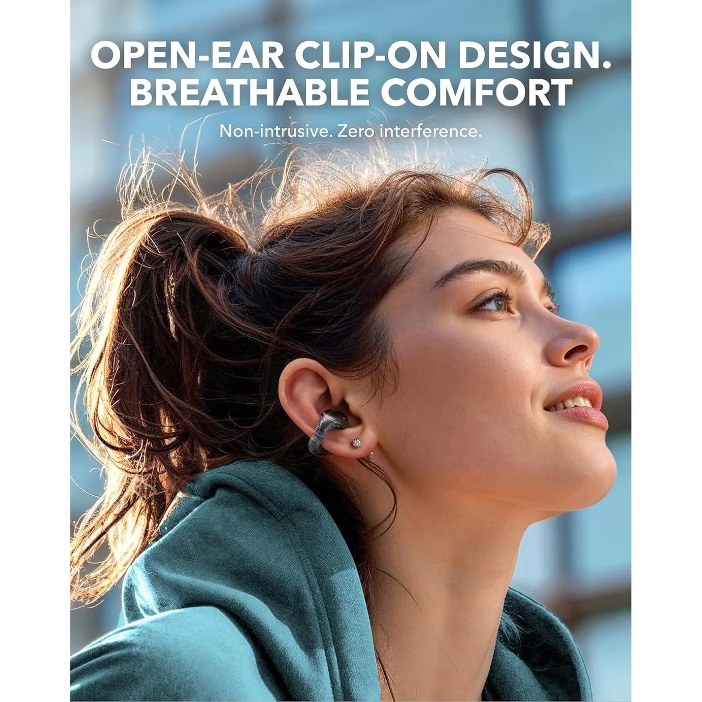 Anker Soundcore C30i Open-Ear Clip Earbuds with Secure Fit – Black - Earphone
