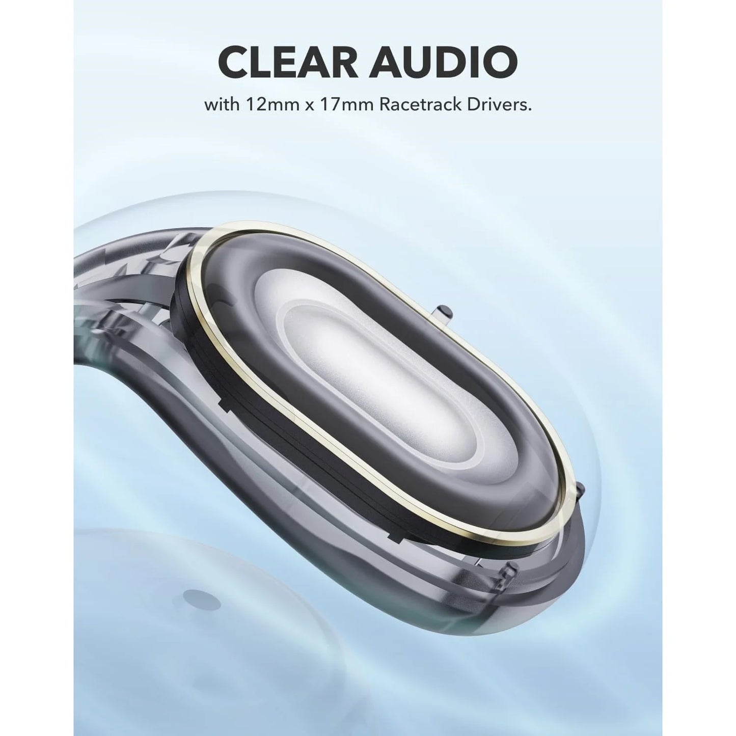 Anker Soundcore C30i Open-Ear Clip Earbuds with Secure Fit – Black - Earphone