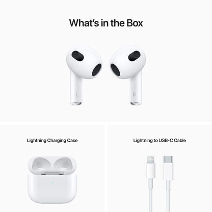 Apple AirPods 3 with Lightning Charging Case (3rd Generation)