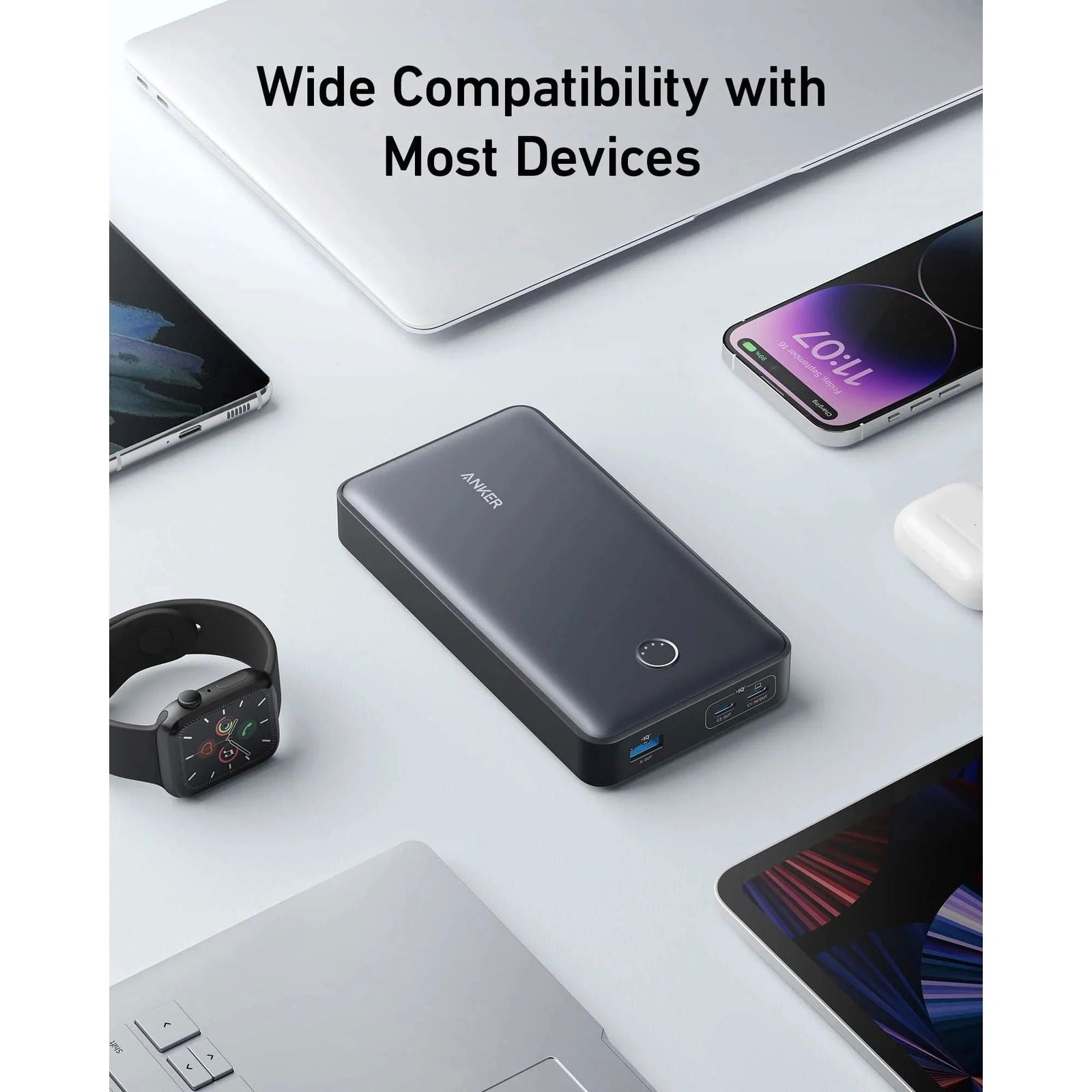 Anker 537 65W 3-Port Power Bank (PowerCore 24K for Laptop) - Power Bank