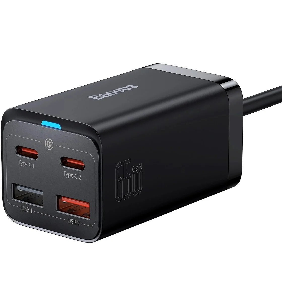 Baseus GaN3 Pro Desktop Fast Charger 2C + 2U 65W EU With Xiaobai series fast charging Cable Type-C to 100W (20V/5A) 1m