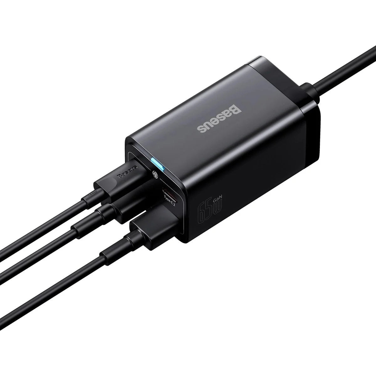 Baseus GaN3 Pro Desktop Fast Charger 2C + 2U 65W EU With Xiaobai series fast charging Cable Type-C to 100W (20V/5A) 1m