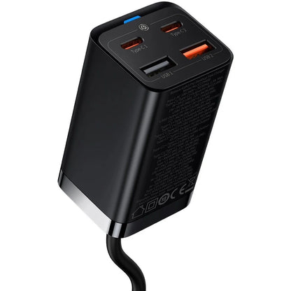 Baseus GaN3 Pro Desktop Fast Charger 2C + 2U 65W EU With Xiaobai series fast charging Cable Type-C to 100W (20V/5A) 1m