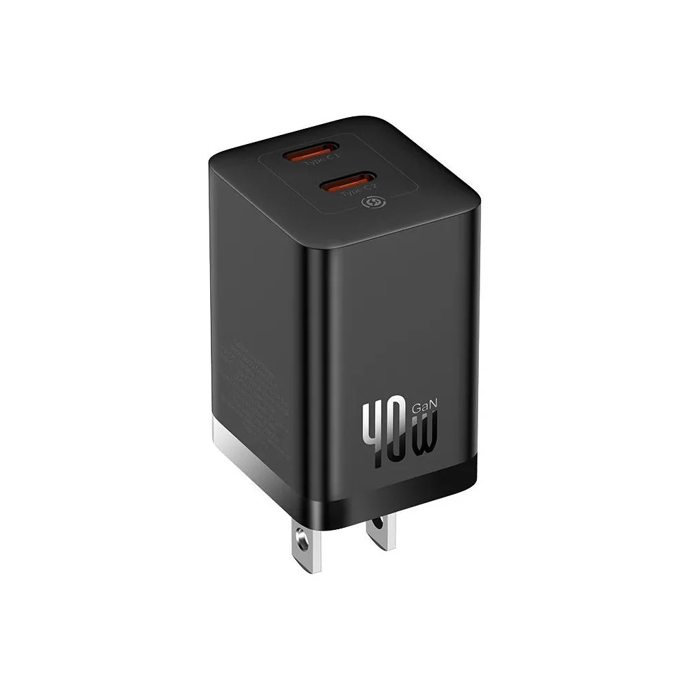 Baseus GaN5 Pro Fast Charger C + C 40W US – Black