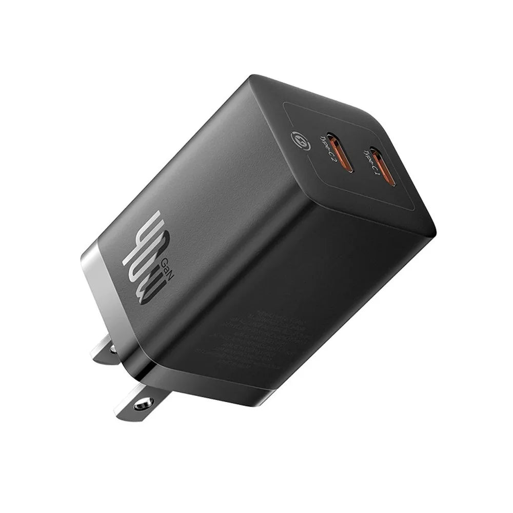 Baseus GaN5 Pro Fast Charger C + C 40W US – Black