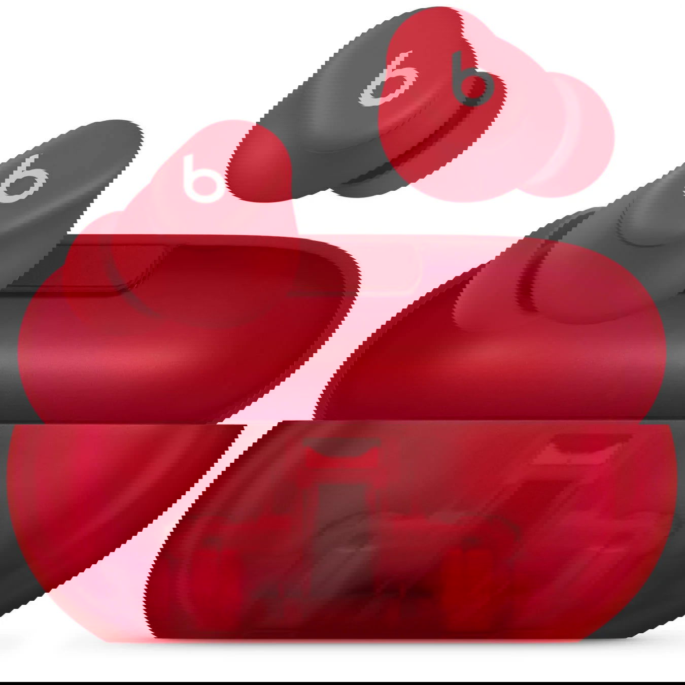 Beats Solo Buds True Wireless Earbuds — Transparent Red - Earphone