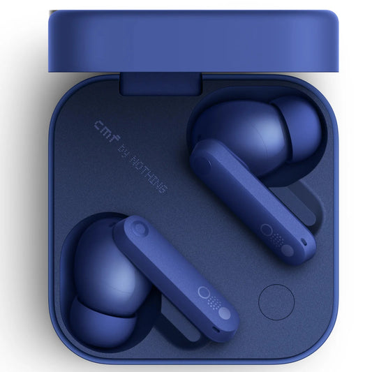 CMF by Nothing Buds Pro 2 Wireless Earbuds with ChatGPT Integration, Hi-Res Audio with LDAC, 50 dB Hybrid Noise Cancelling Earbuds, IP55 Waterproof, 43H Play Time, 6 HD Mics – Blue