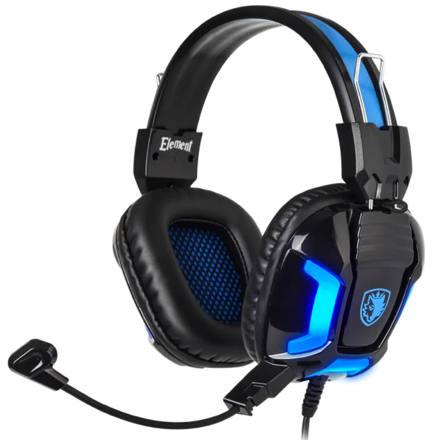 SADES Element SA-702 Gaming Headset Black/Blue