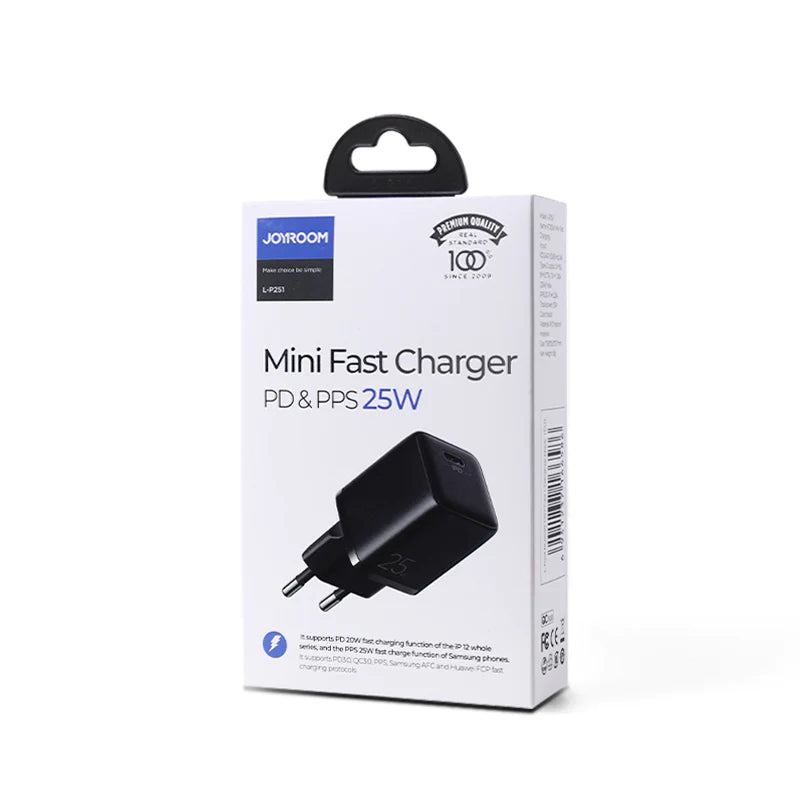 JOYROOM L-P251 PD 25W Mini Intelligent Fast Charger-White (EU) - Charger