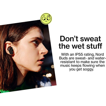 OnePlus Nord Buds In-Ear Truly Wireless Earbuds with Mic (Bluetooth 5.2 Water & Sweat Resistant) – Black Slate