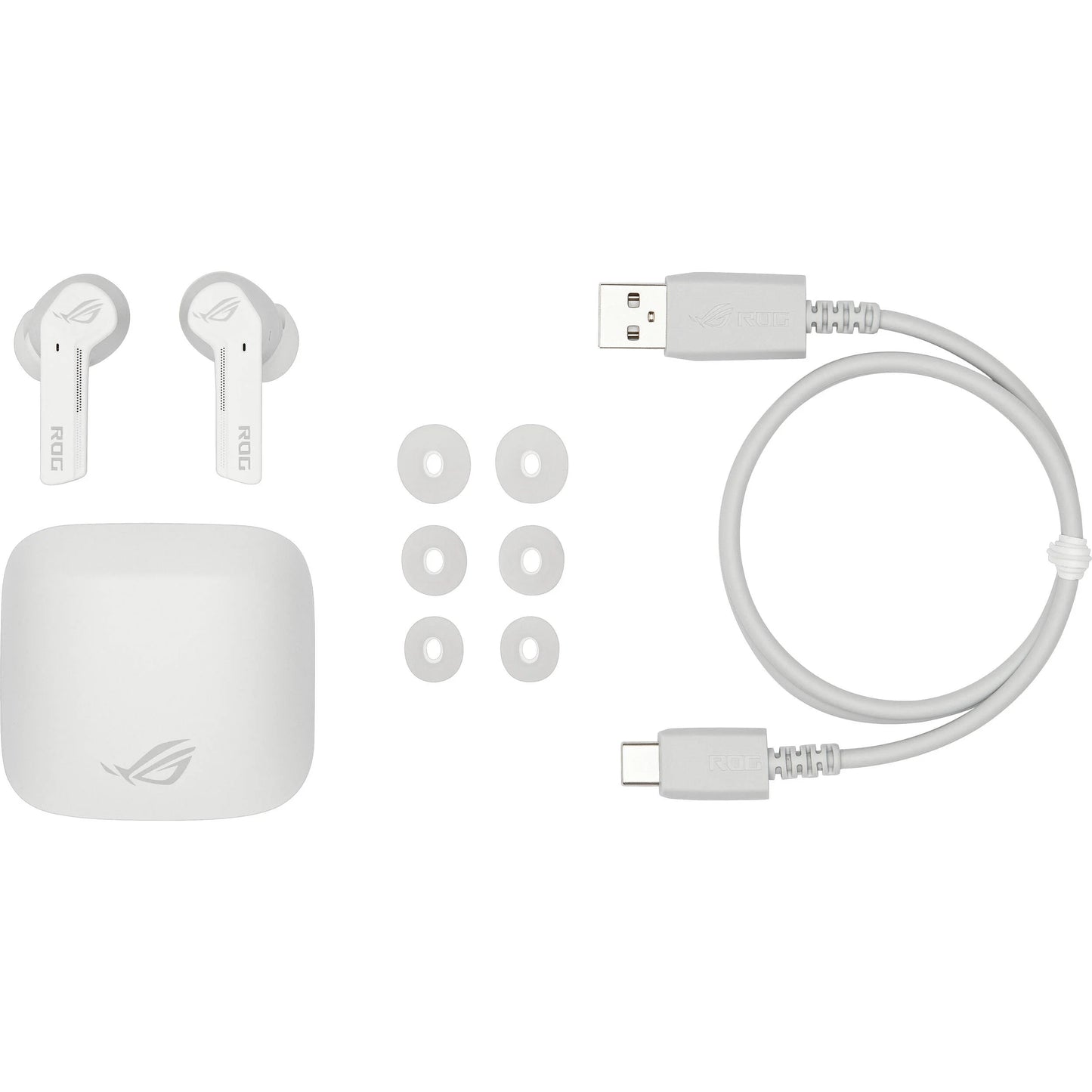 ASUS ROG Cetra True Wireless Gaming Earbuds (Moonlight White) - Earphone
