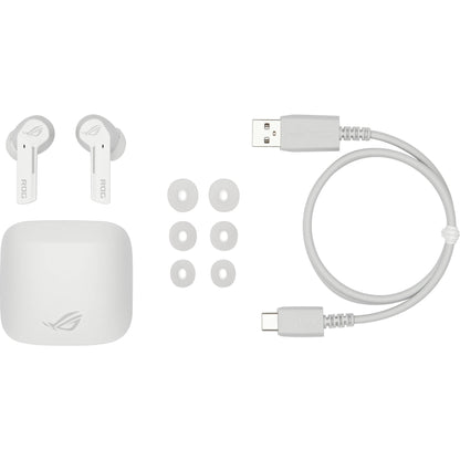 ASUS ROG Cetra True Wireless Gaming Earbuds (Moonlight White) - Earphone