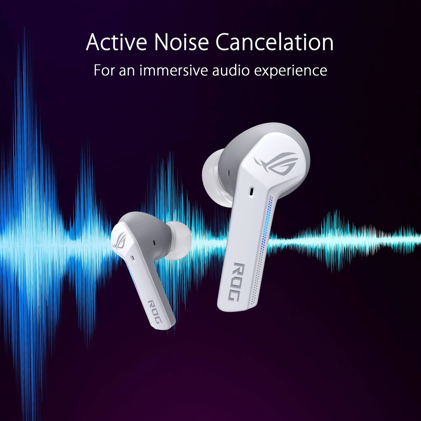 ASUS ROG Cetra True Wireless Gaming Earbuds (Moonlight White) - Earphone