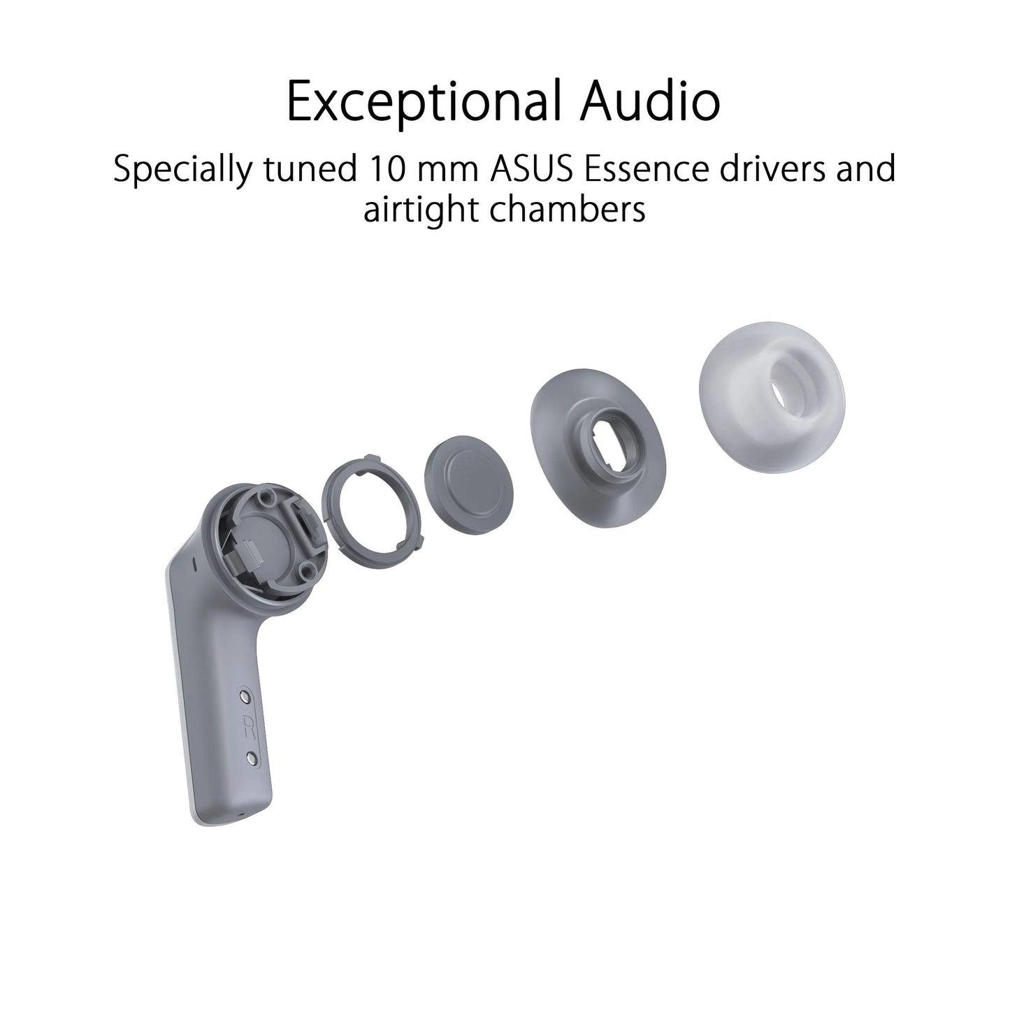 ASUS ROG Cetra True Wireless Gaming Earbuds (Moonlight White) - Earphone