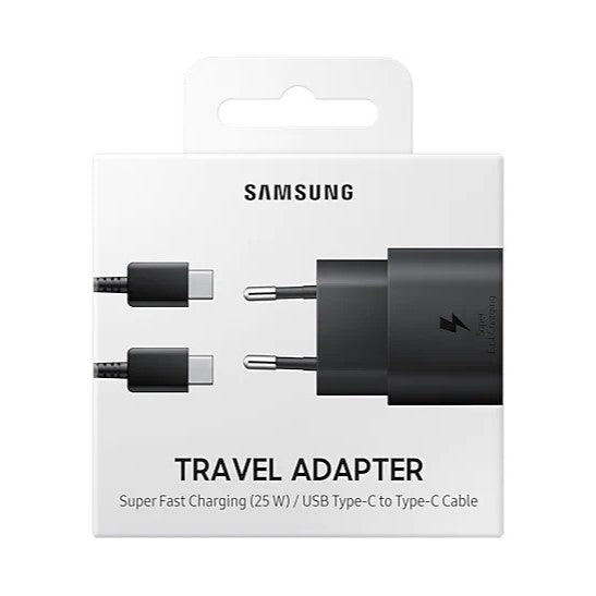 Samsung 25W PD Travel Adapter (With Cable) - Charger