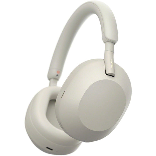 Sony WH-1000XM5 Noise-Canceling Wireless Over-Ear Headphones (Silver) - Headphone