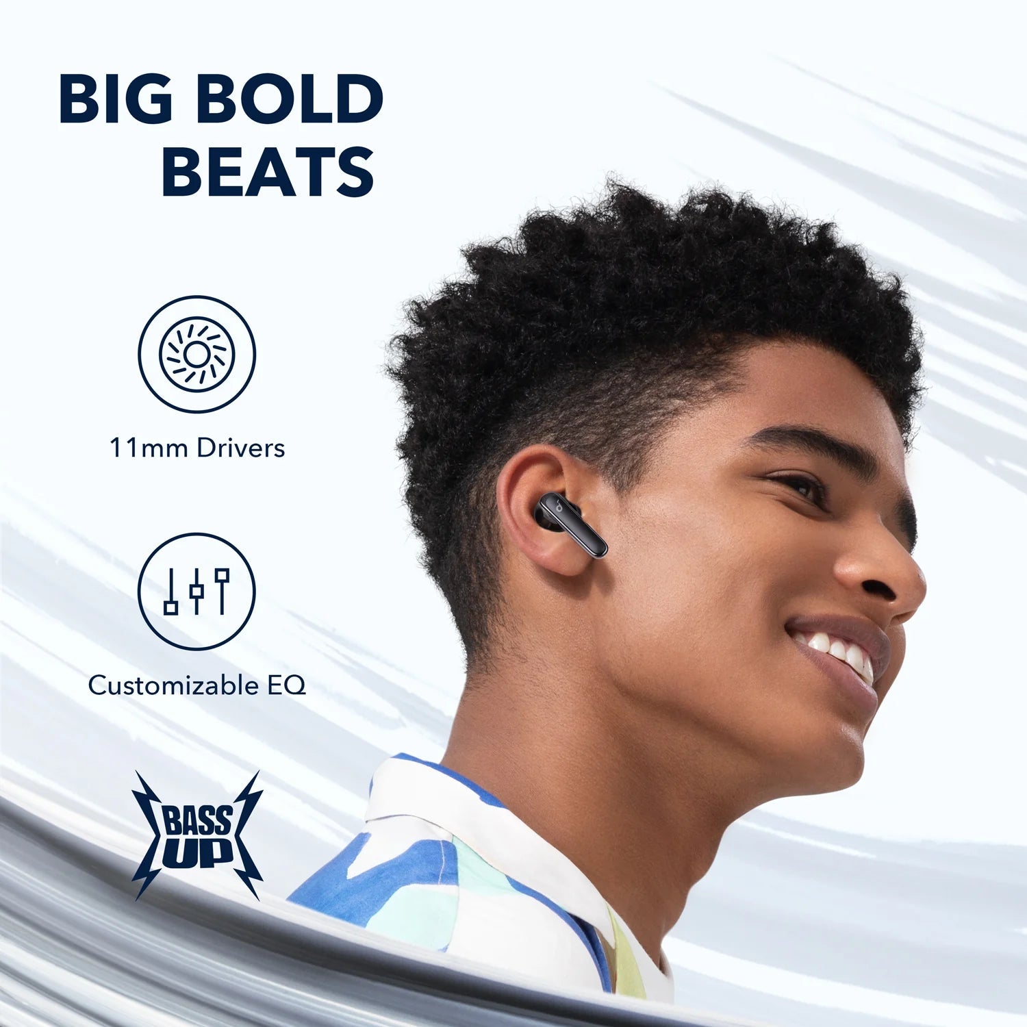 Soundcore by Anker Life P3 Noise Cancelling Wireless Bluetooth Earbuds (Black) - Earphone