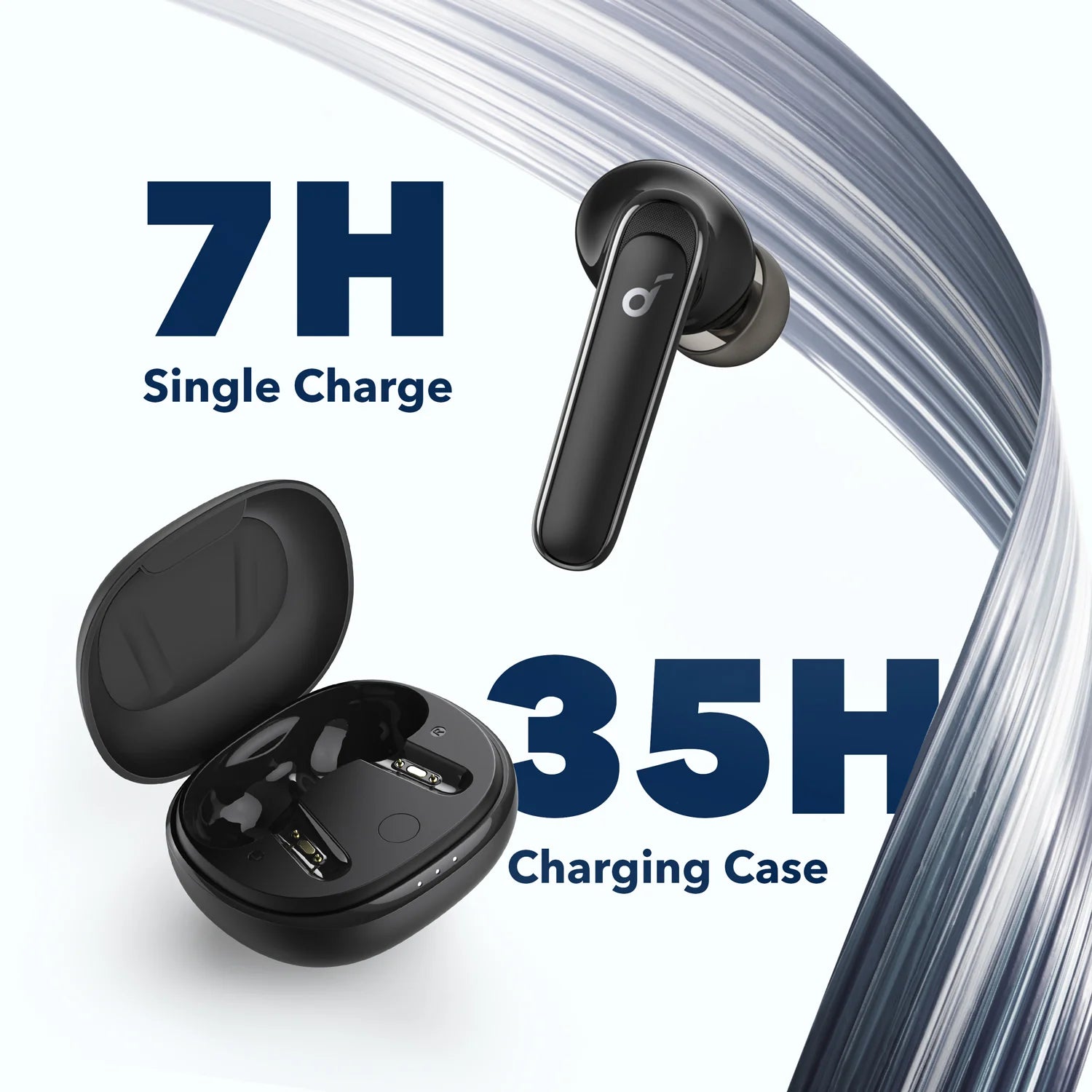 Soundcore by Anker Life P3 Noise Cancelling Wireless Bluetooth Earbuds (Black) - Earphone