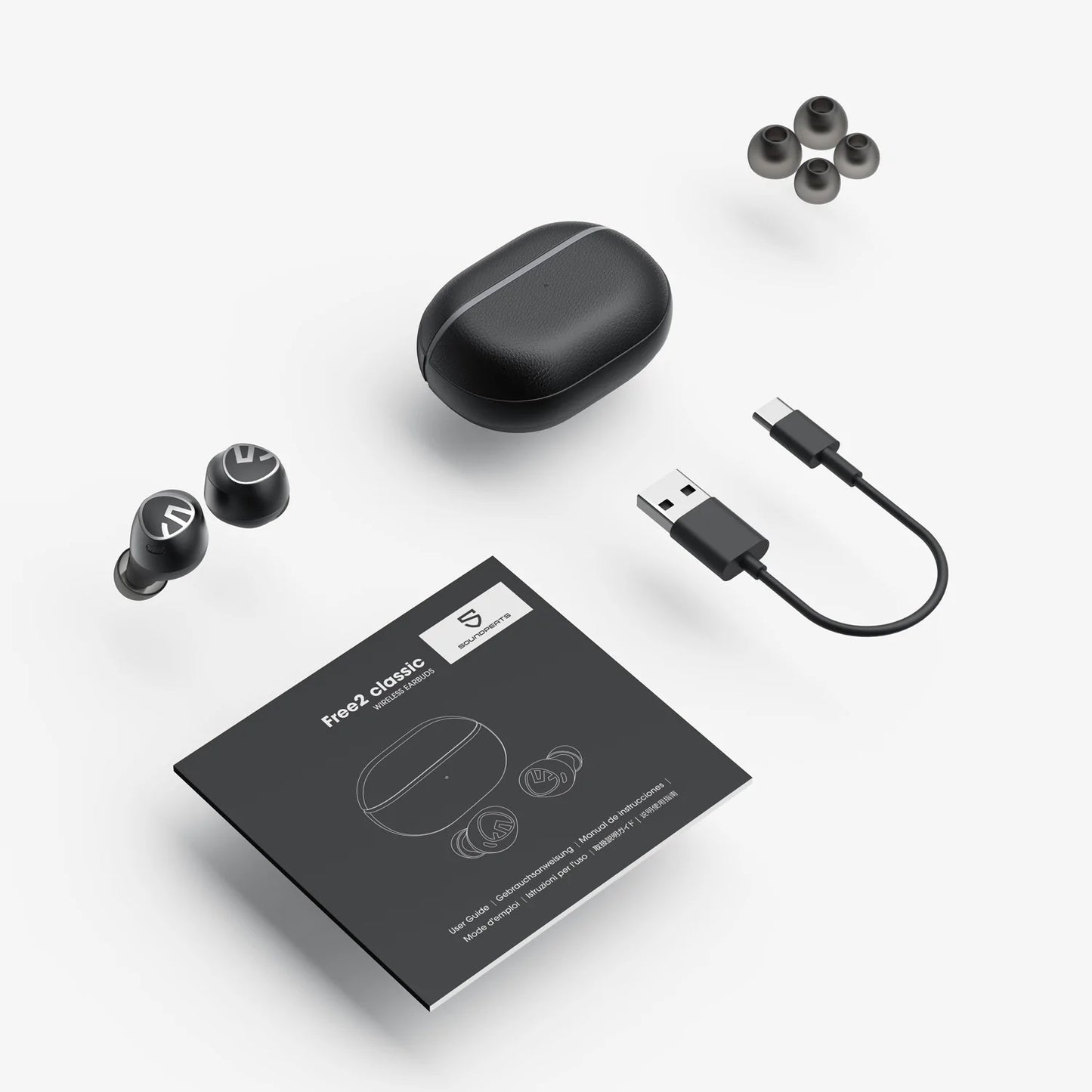 Soundpeats Free 2 classic Wireless Earbuds (Black)