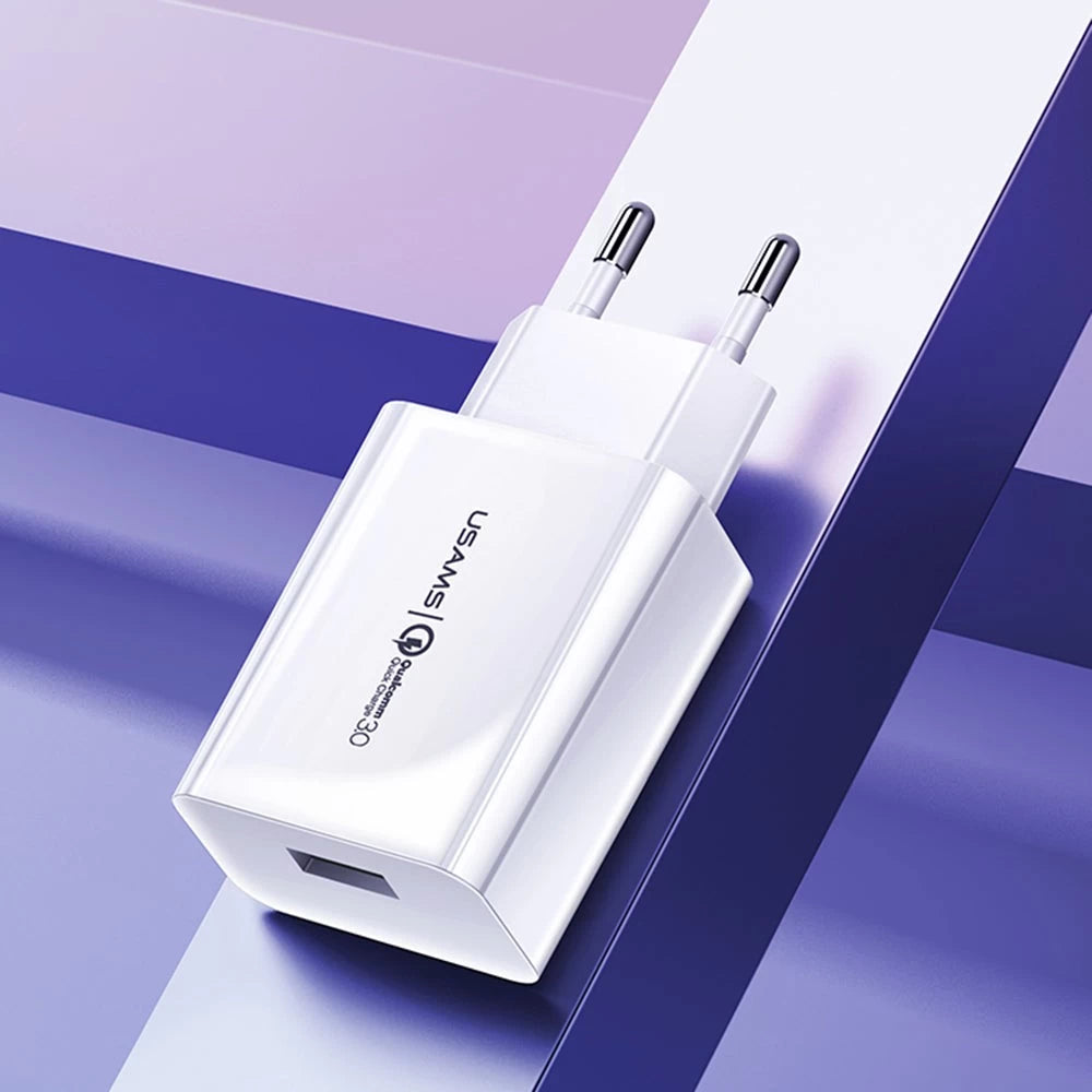 USAMS US-CC083 T22 Single USB QC3.0 Travel Charger (EU)