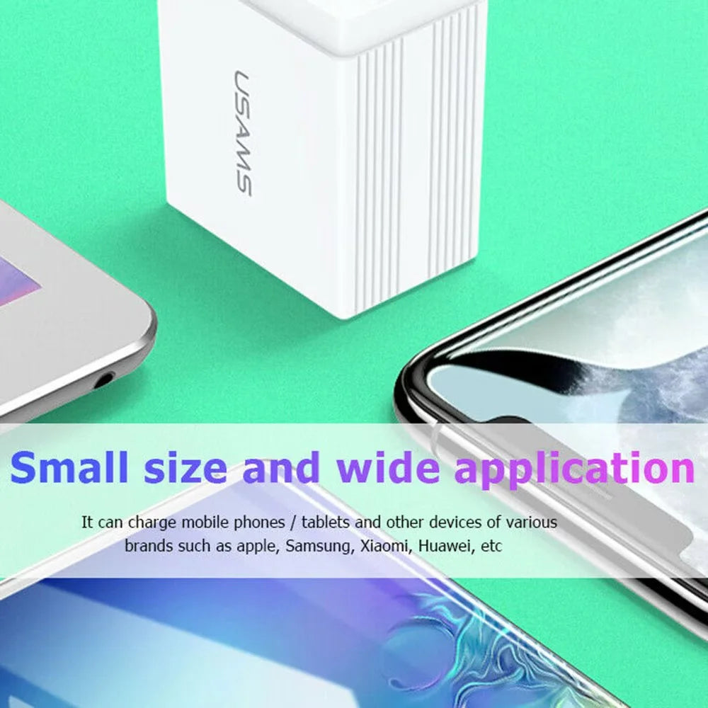 USAMS US-CC090 T24 2.1A Dual USB Travel Charger (EU)