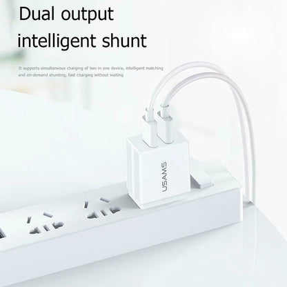 USAMS US-CC090 T24 2.1A Dual USB Travel Charger (EU)
