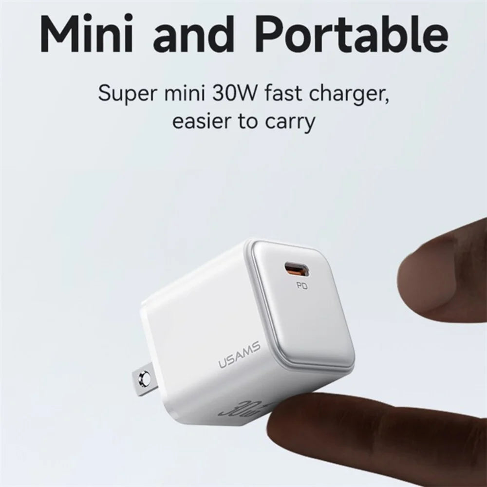 USAMS US-CC187 X-ron Series PD30W Single Port Fast Charger (US)