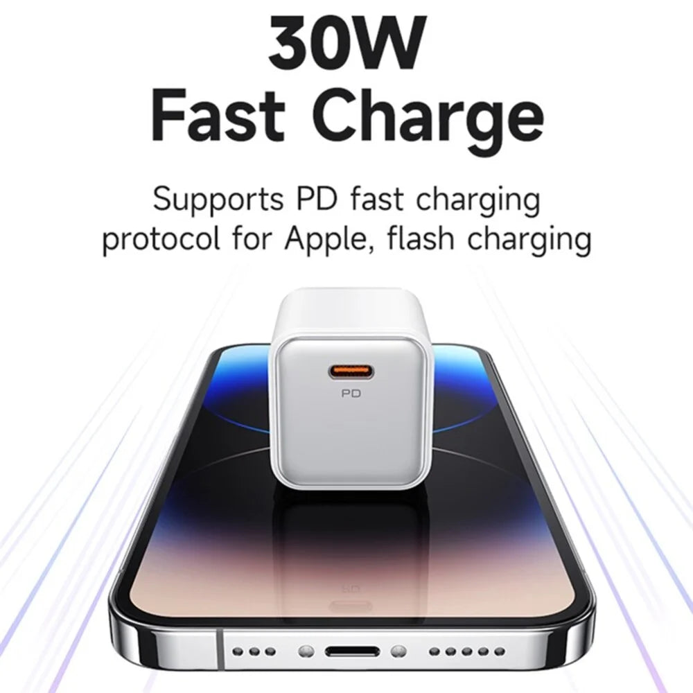 USAMS US-CC187 X-ron Series PD30W Single Port Fast Charger (US)