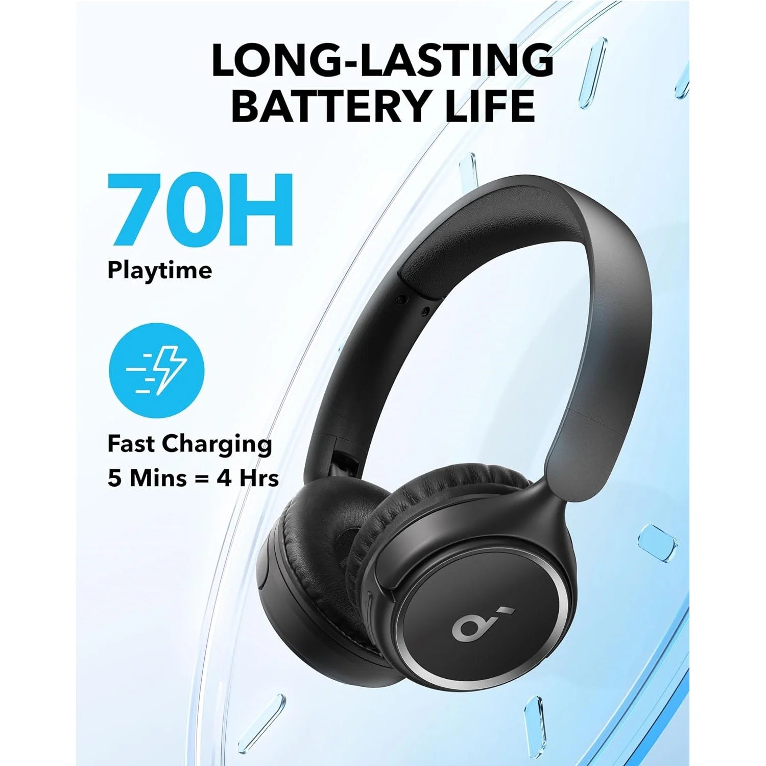 Anker Soundcore H30i Wireless On-Ear Headphones – Black - Headphone