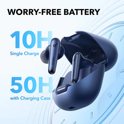 Anker Soundcore Liberty 4 NC Wireless Noise Cancelling Earbuds – Navy Blue - Earphone