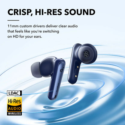 Anker Soundcore Liberty 4 NC Wireless Noise Cancelling Earbuds – Navy Blue