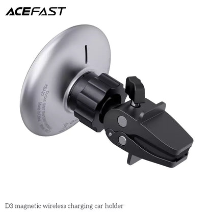 Acefast Magnetic Wireless Charging Car Holder D3 – Black - Charger