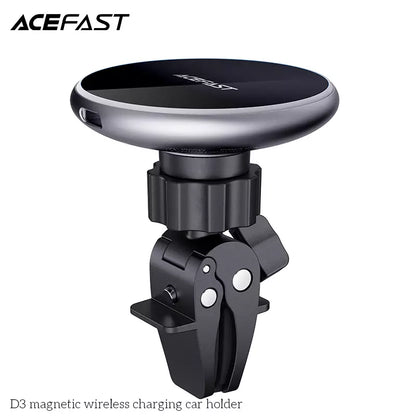 Acefast Magnetic Wireless Charging Car Holder D3 – Black - Charger