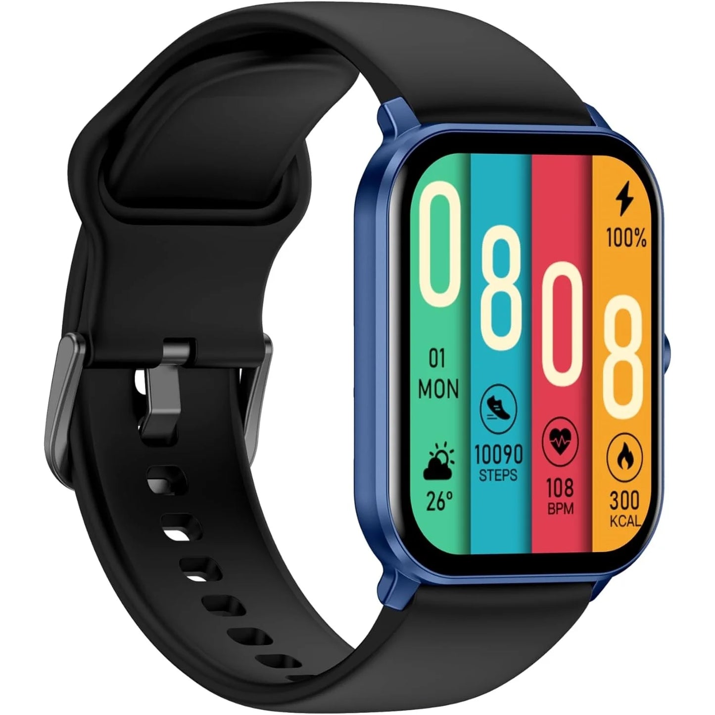 Kieslect Ks Mini Bluetooth Calling Smart Watch with 1.78″ HD Colorful Amoled Display – Blue